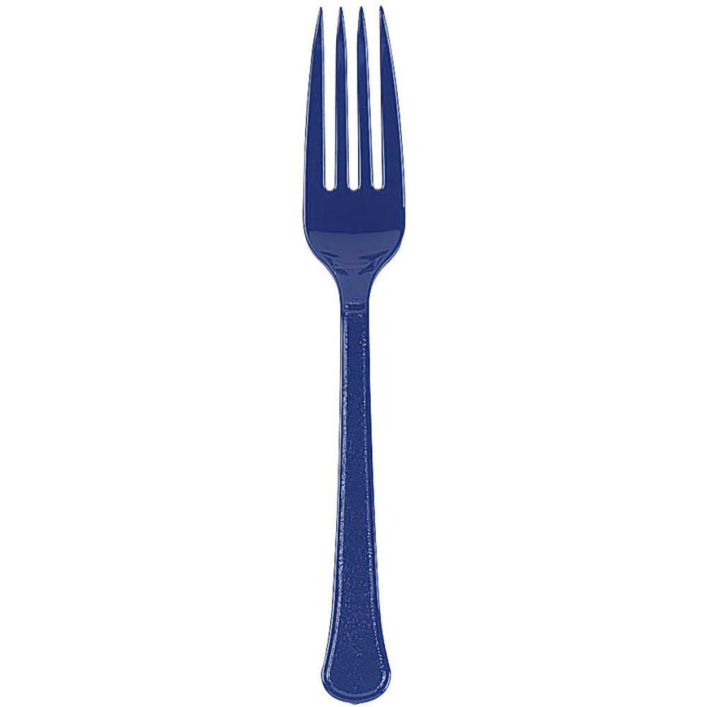 Navy Flag Blue Heavy Weight Forks (20ct)