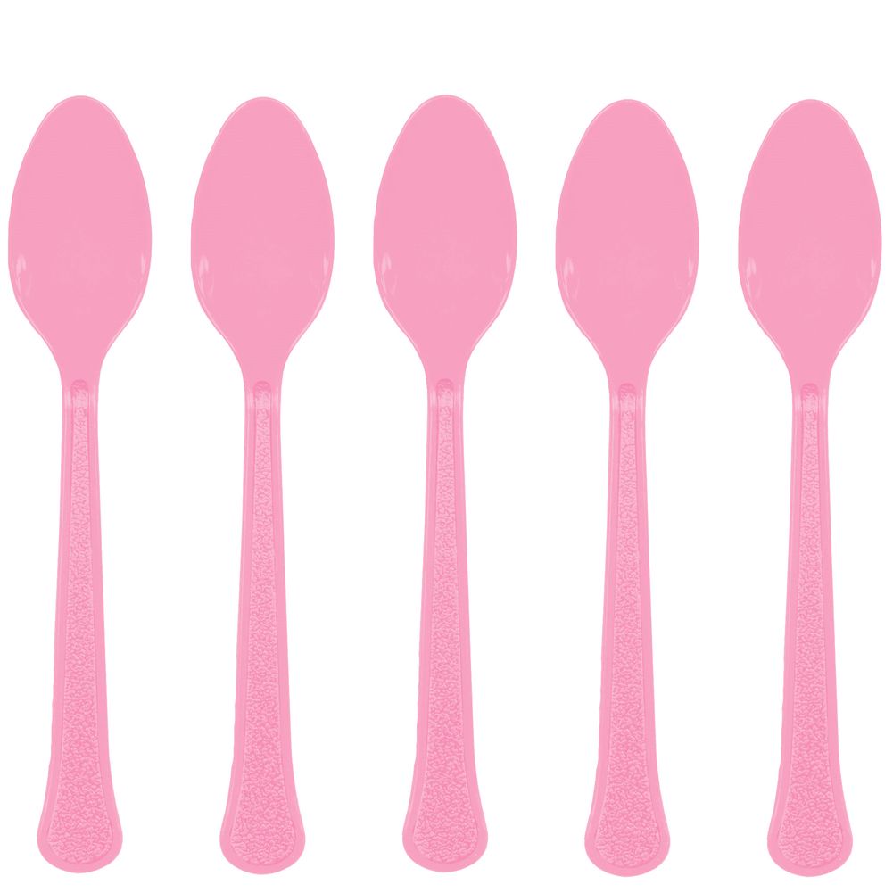 New Pink Heavy Weight Premium Spoon 20 ct