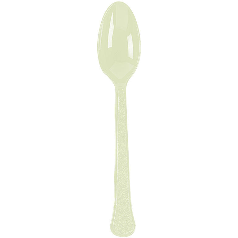 Leaf Green Heavy Weight Premium Spoon 20 ct