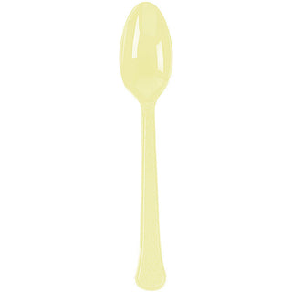 Light Yellow Heavy Weight Premium Spoon 20 ct