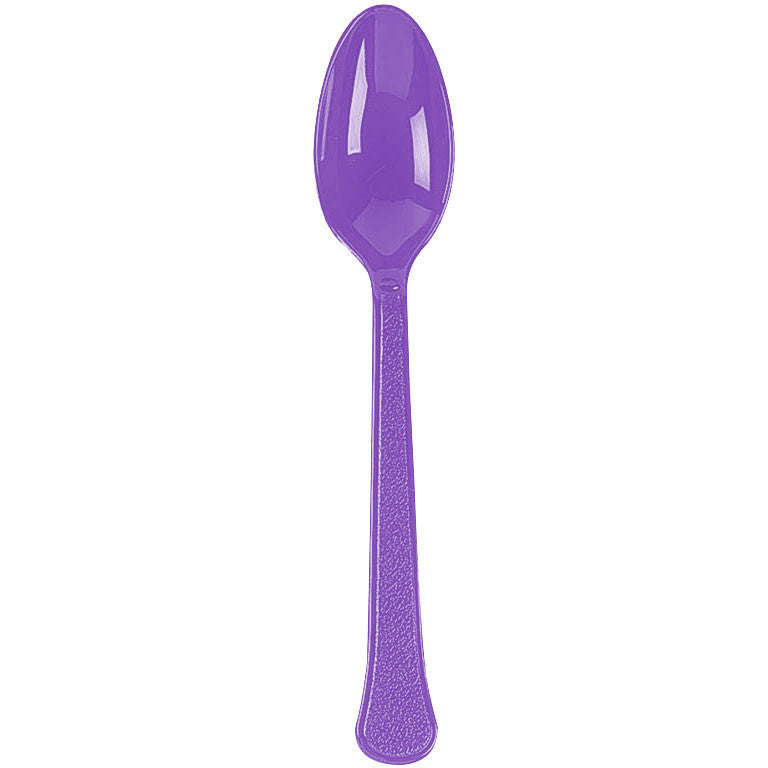 Purple Heavy Weight Premium Spoon 20 ct