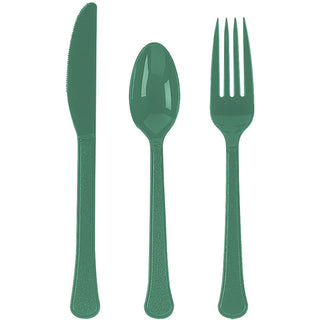 Forest Green Premium Cutlery Set (24pc)