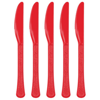 Apple Red Heavy Weight Knives (20ct)