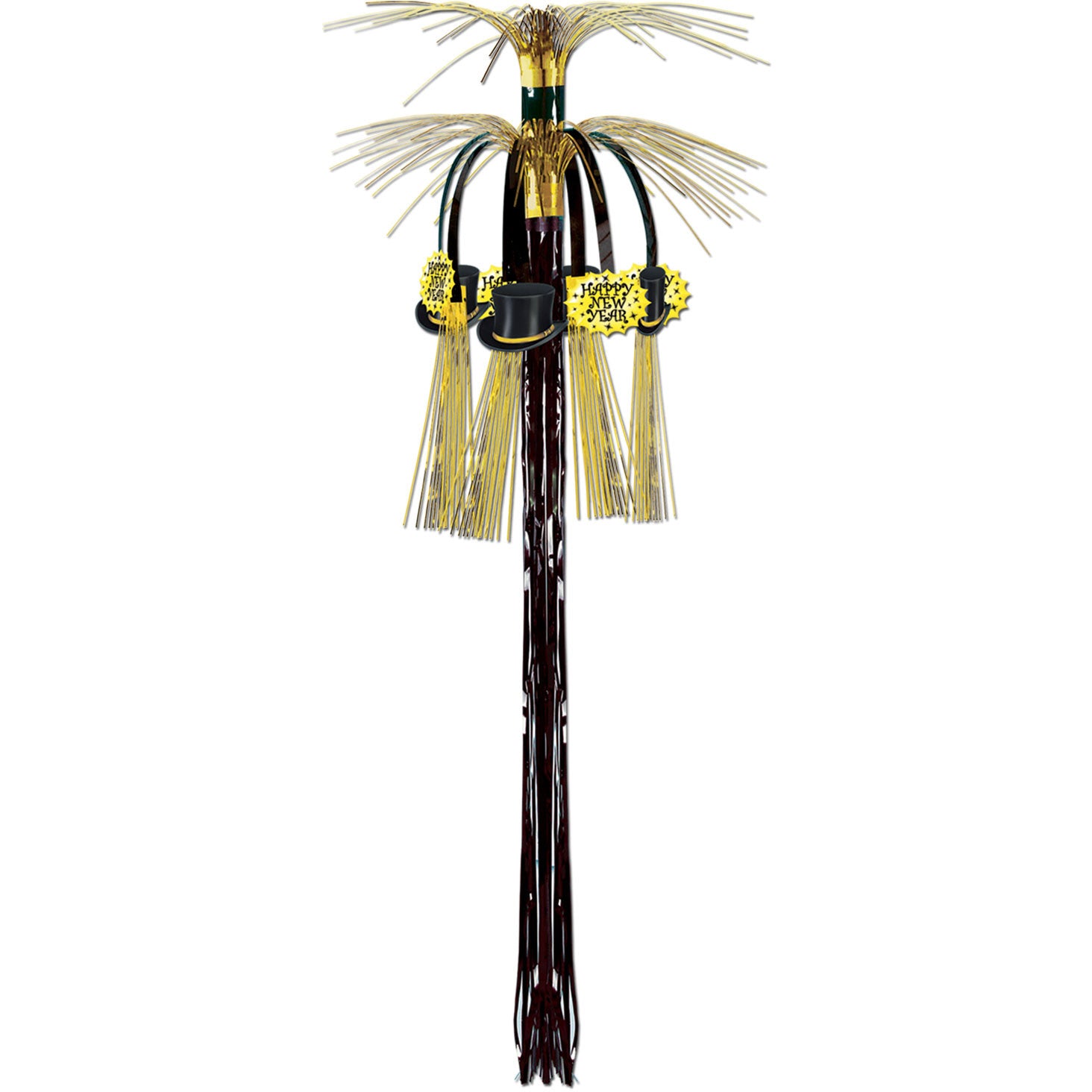 Black and Gold New Year Cascade Column