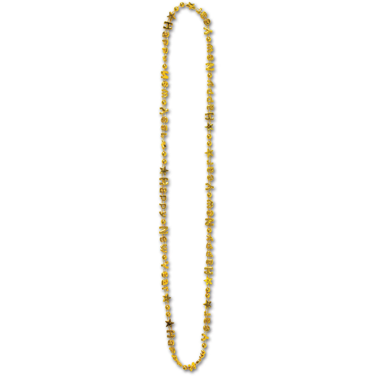 Gold Happy New Year Beads-Of-Expression