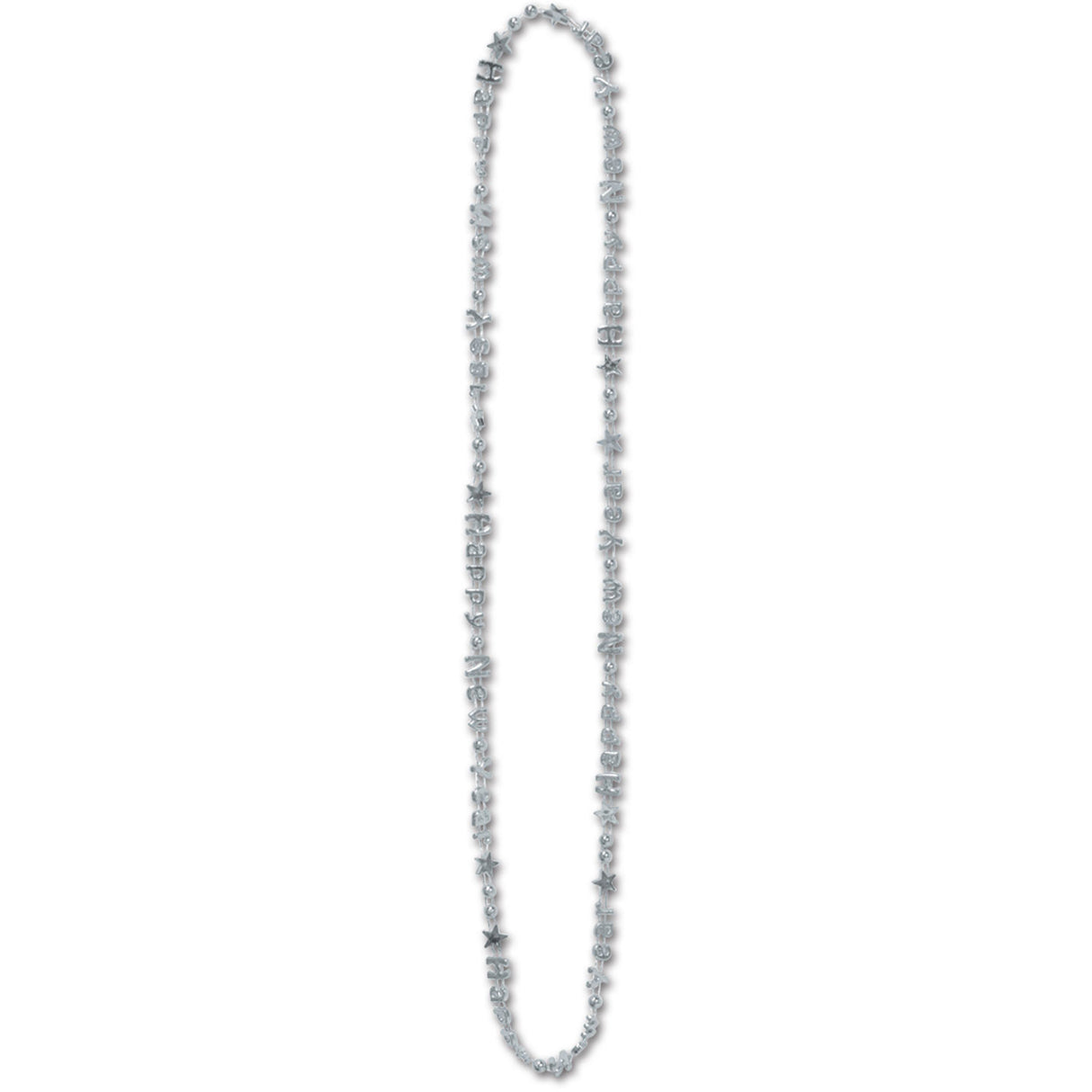 Silver Happy New Year Beads-Of-Expression