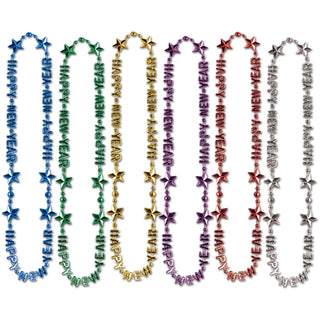 Multi-Color Happy New Year Beads-Of-Expression