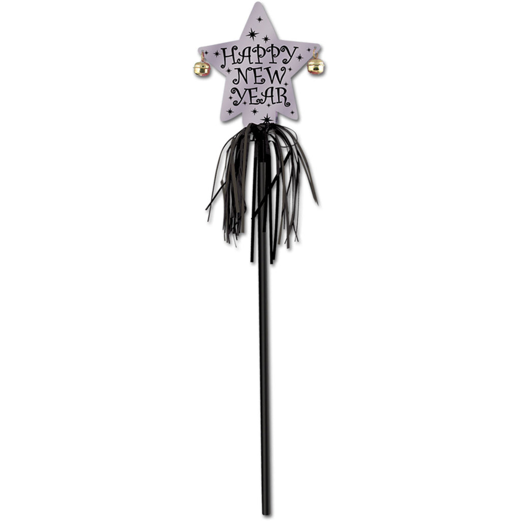 Black and Silver New Year Party Wand