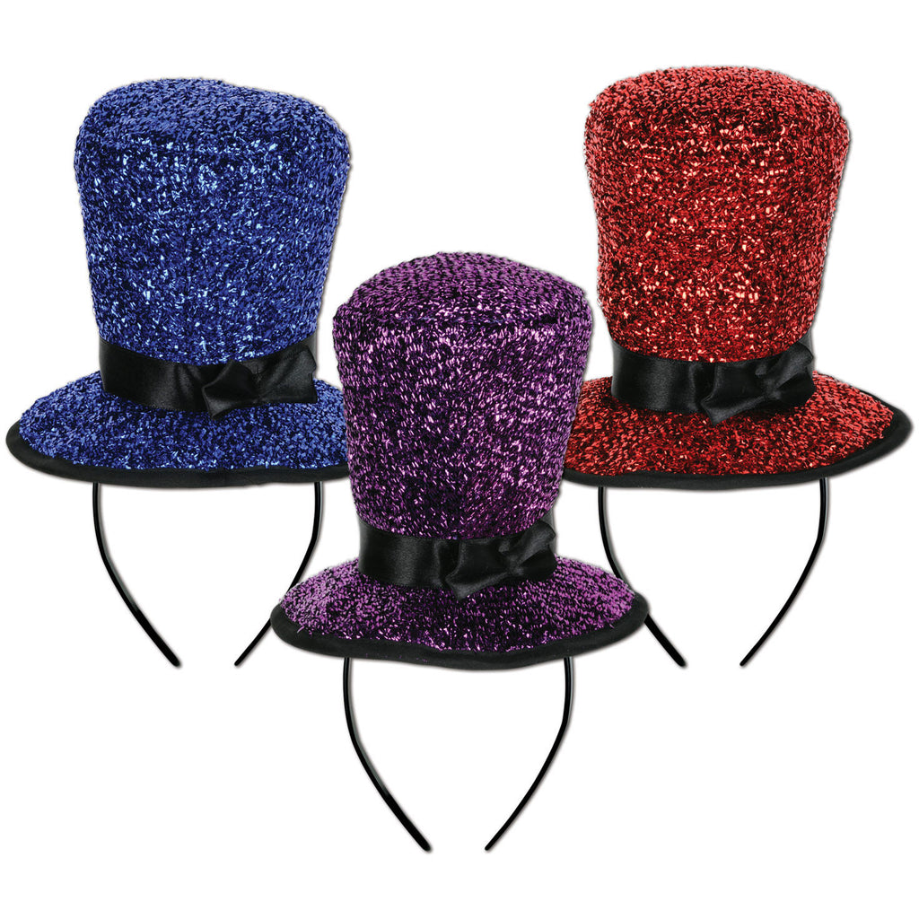 Sparkling Top Hat Headbands