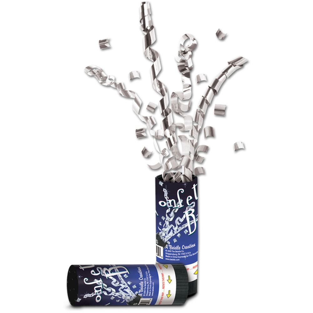Silver Confetti Bursts