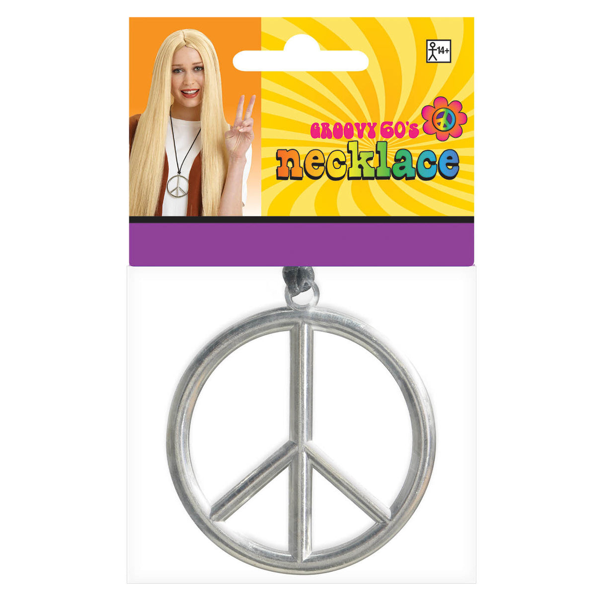 Necklace Peace Medallion 60s