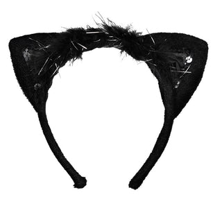 Black Cat Ears Fancy Headband