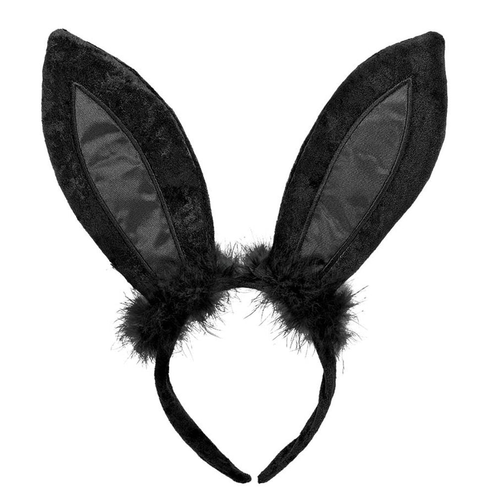 Black Bunny Ears Headband