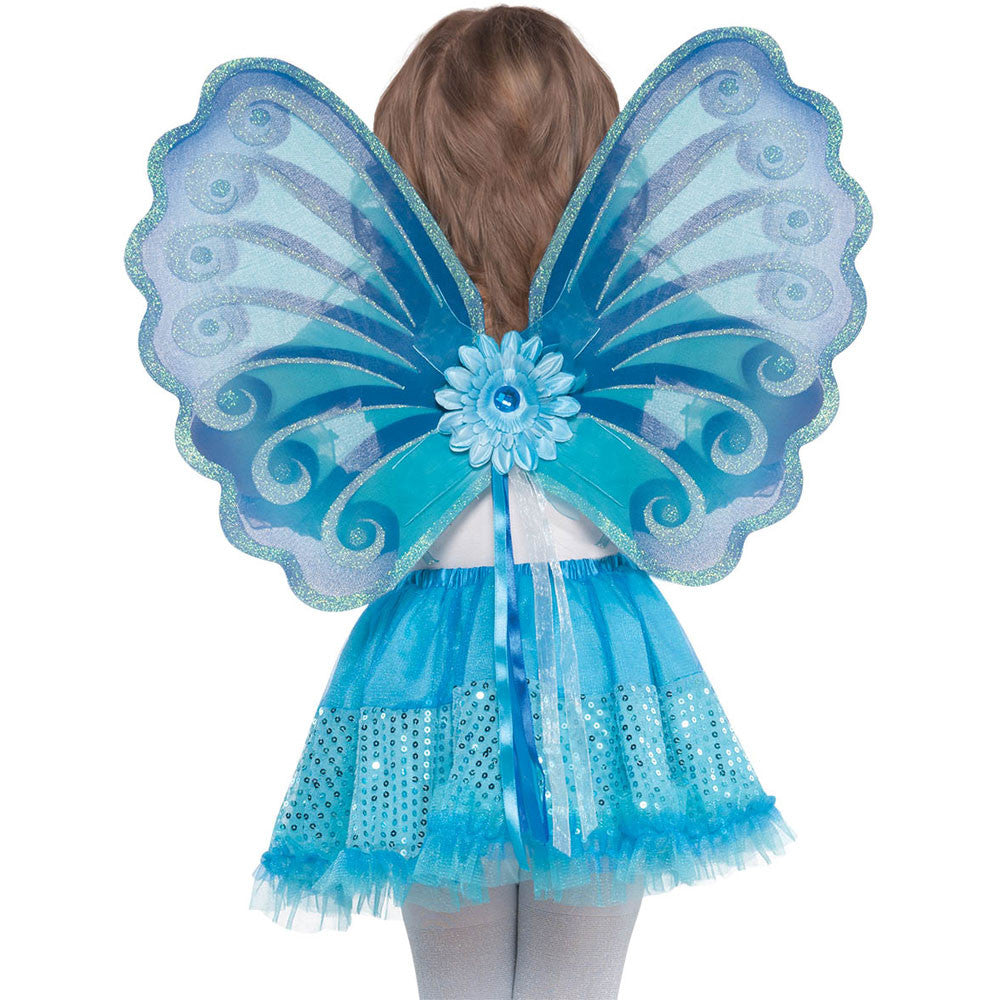 Aqua Fairy Wings Girls Standard – US Novelty