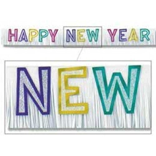 Multi-Color Happy New Year Banner