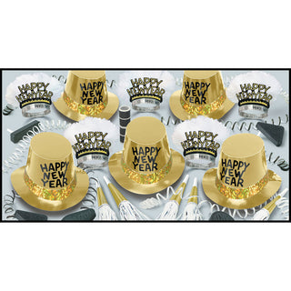 The Gold Rush New Years Eve Party Kit Assortment for 10