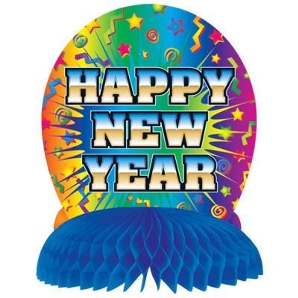 Happy New Year Centerpiece - 10"