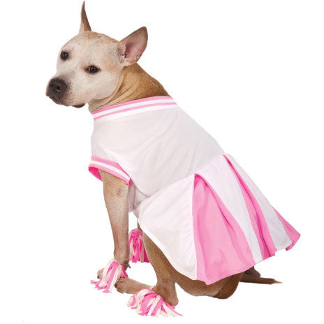 Cheerleader Pink Pet Costume Small