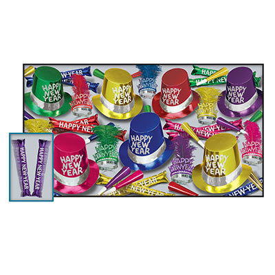 New Year Thunder New Years Eve Party Kit Assortment for 10