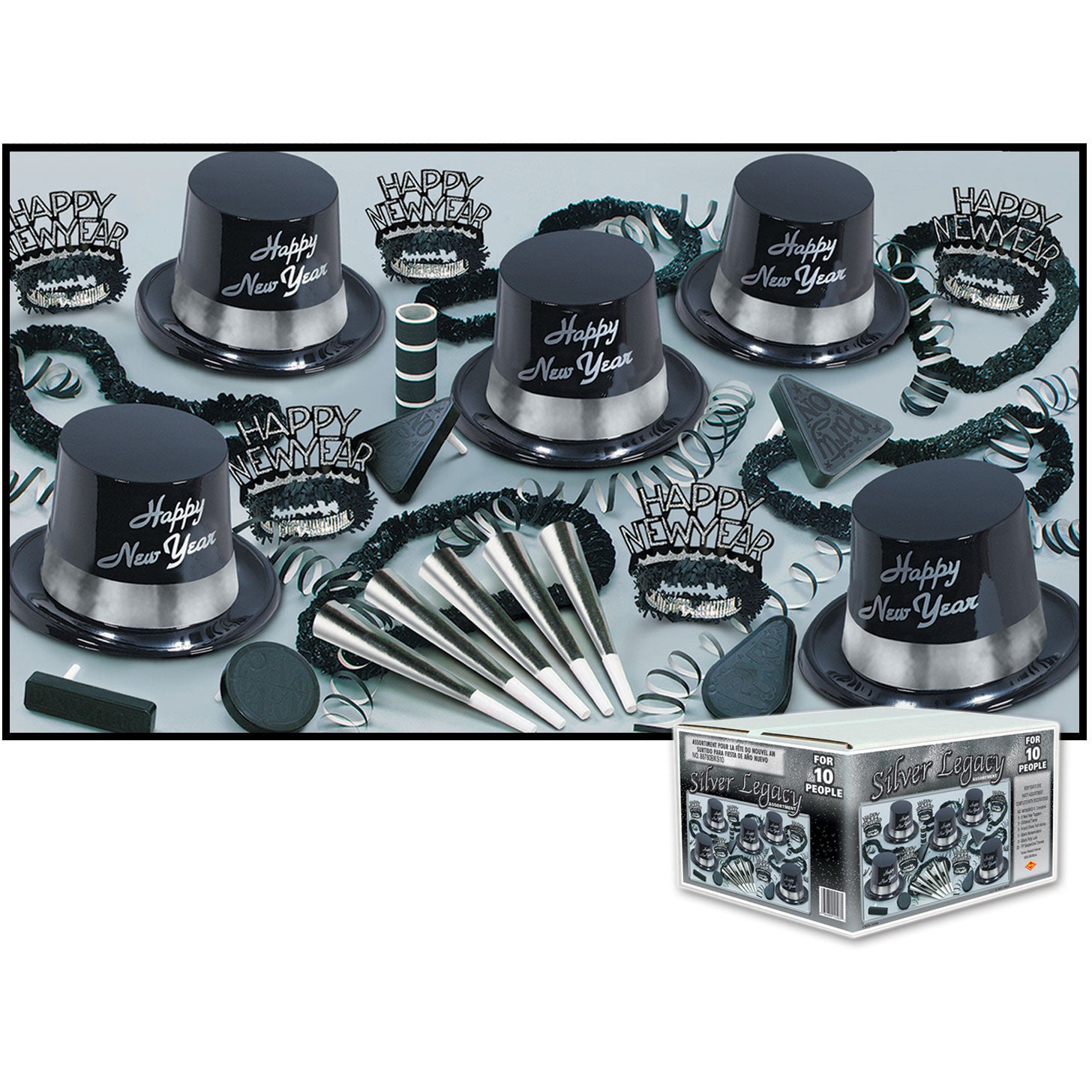 Silver Legacy New Years Eve Party Assortment for 10