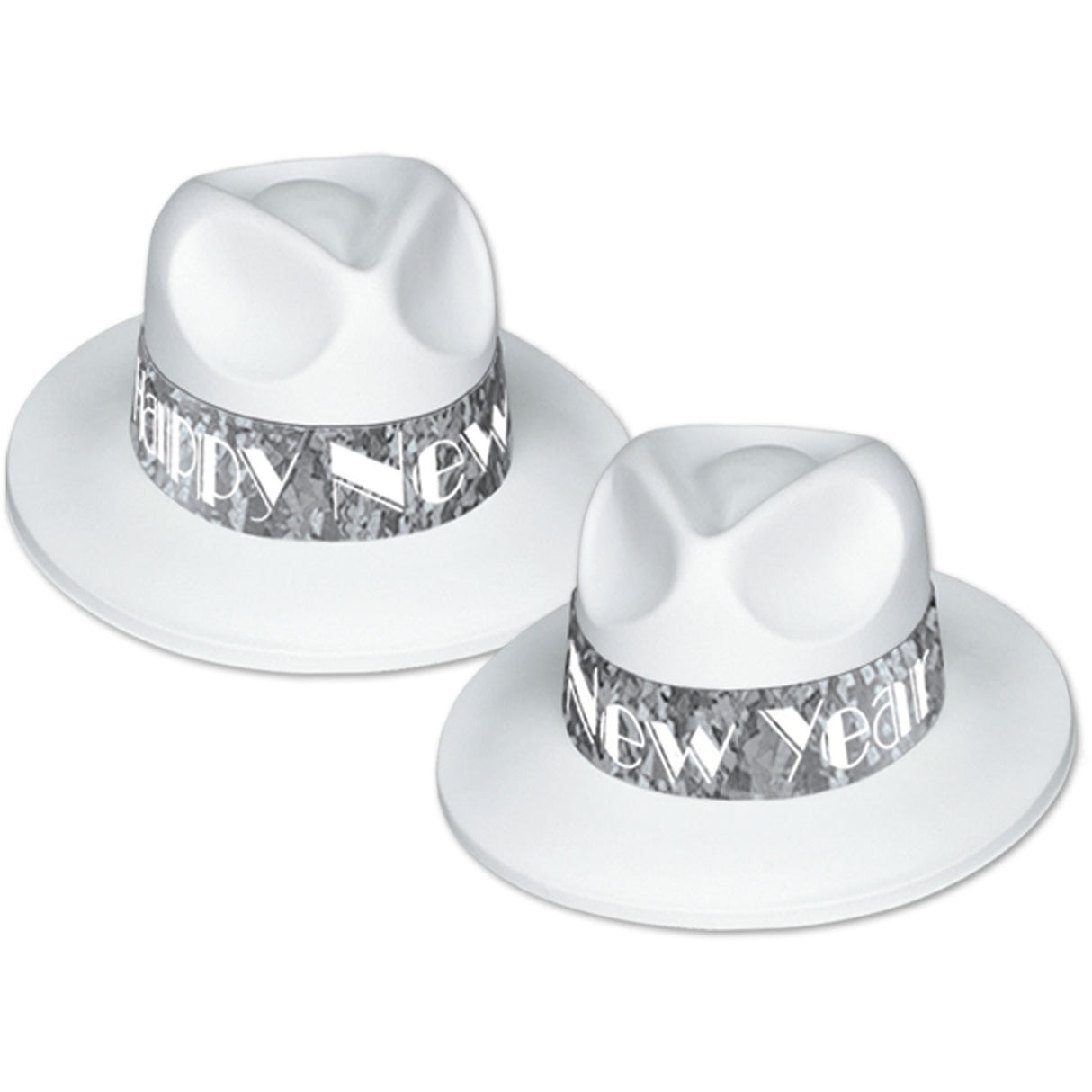 LA Swing Silver Fedoras (25ct)
