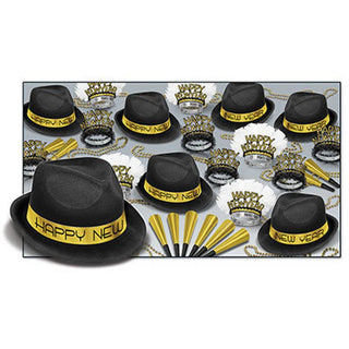 Chairman Gold New Years Party Kit Assortment for 10