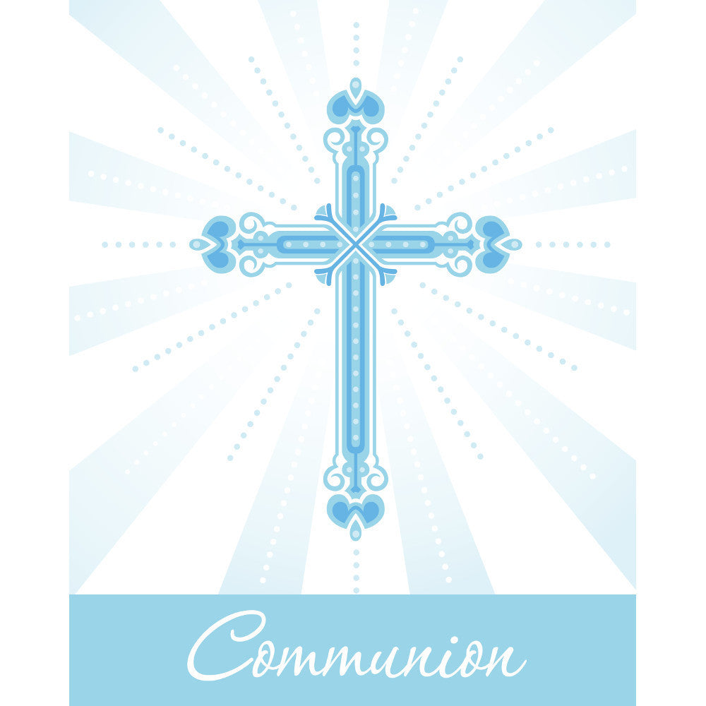 Blessings Blue Invitations (25 ct)