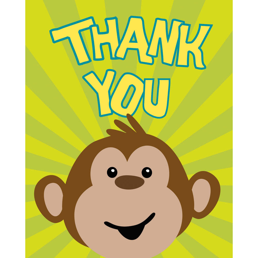 Monkeyin' Around Thank You Notes