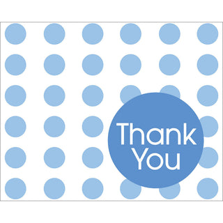 True Blue Dots Thank You Notes (8ct)
