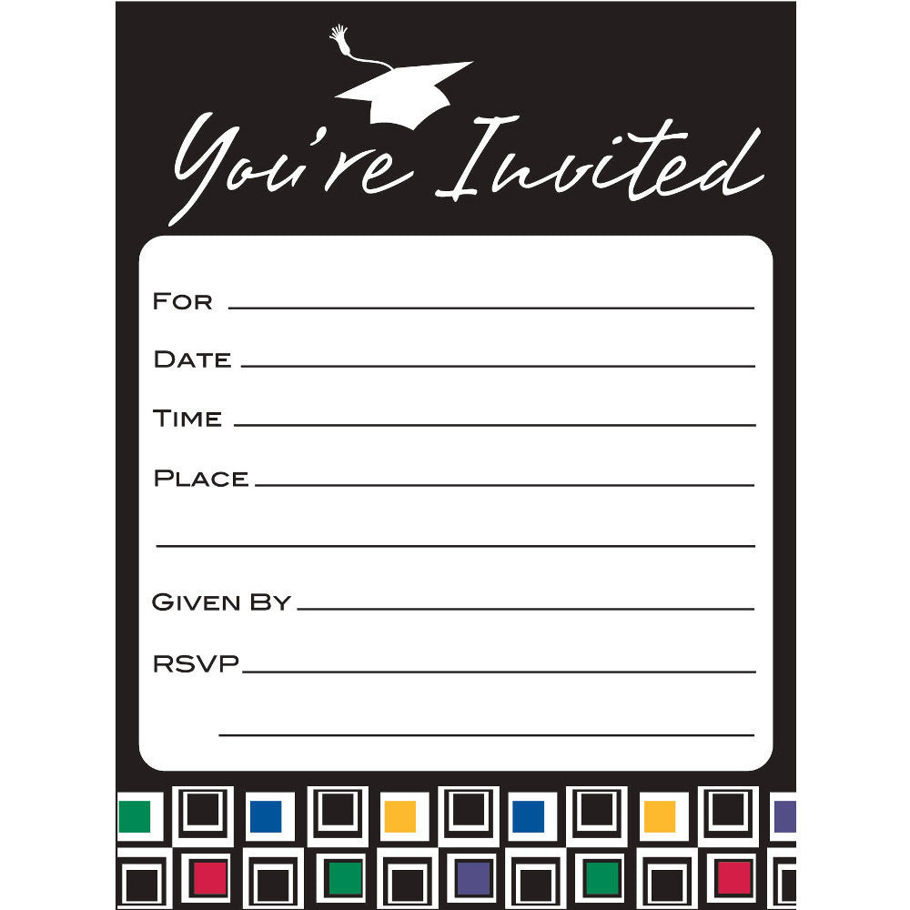 Mod Grad Invitation