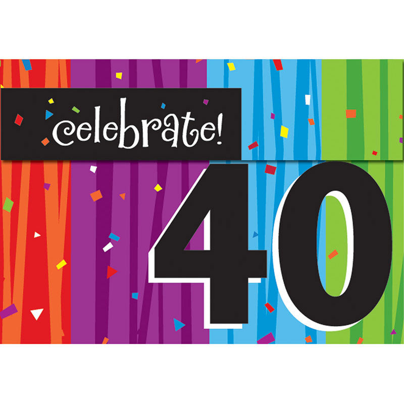 Milestone Celebrations - 40th Invitations