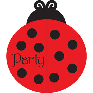 Ladybug Fancy Invitations Value Pack