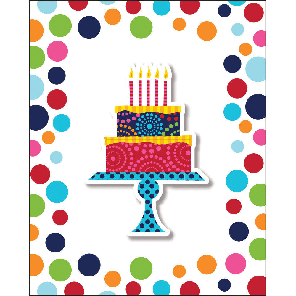 Birthday Cake Stand Invitations (8ct)