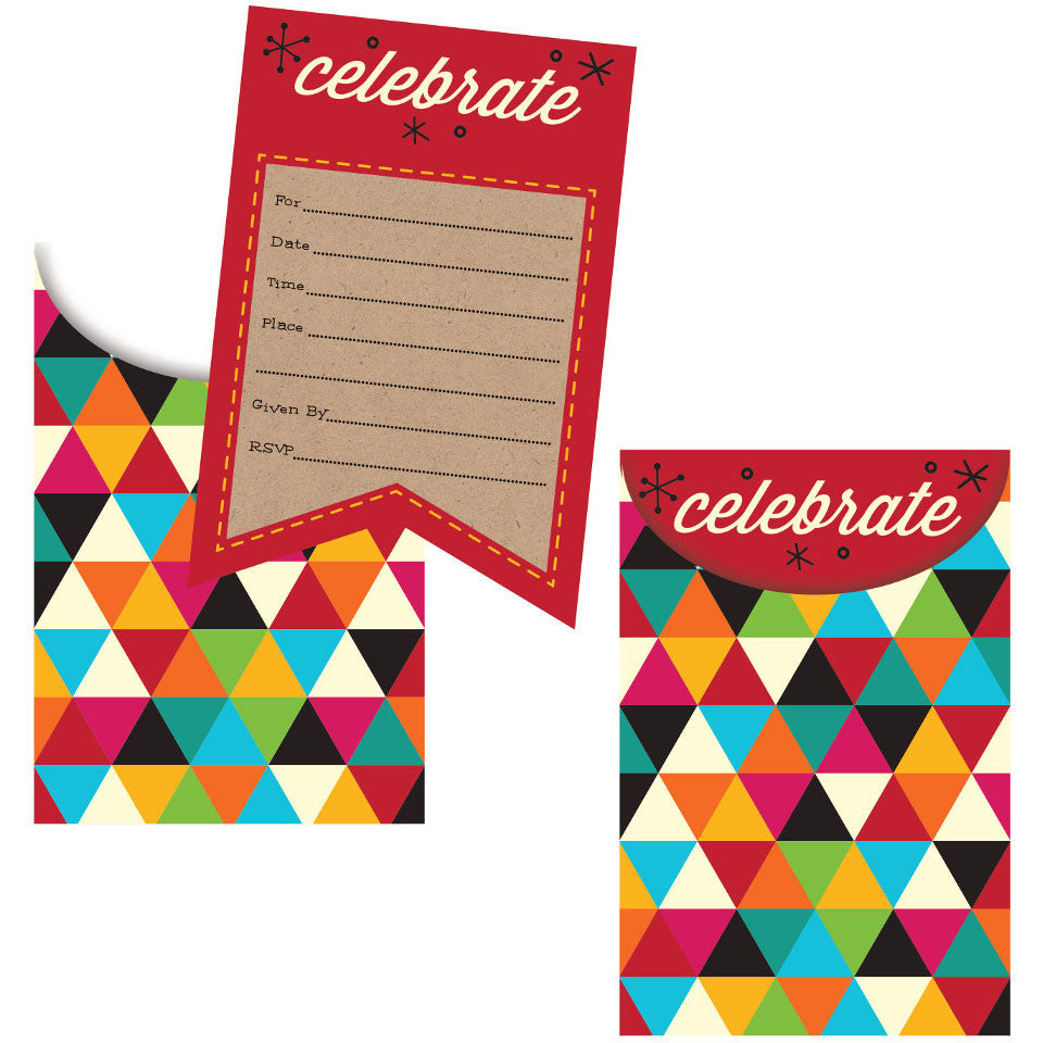Birthday Kraft Invitation, Pop-Up