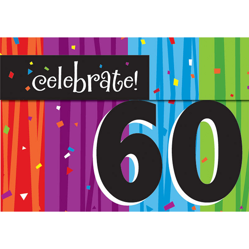 Milestone Celebrations - 60th Invitations