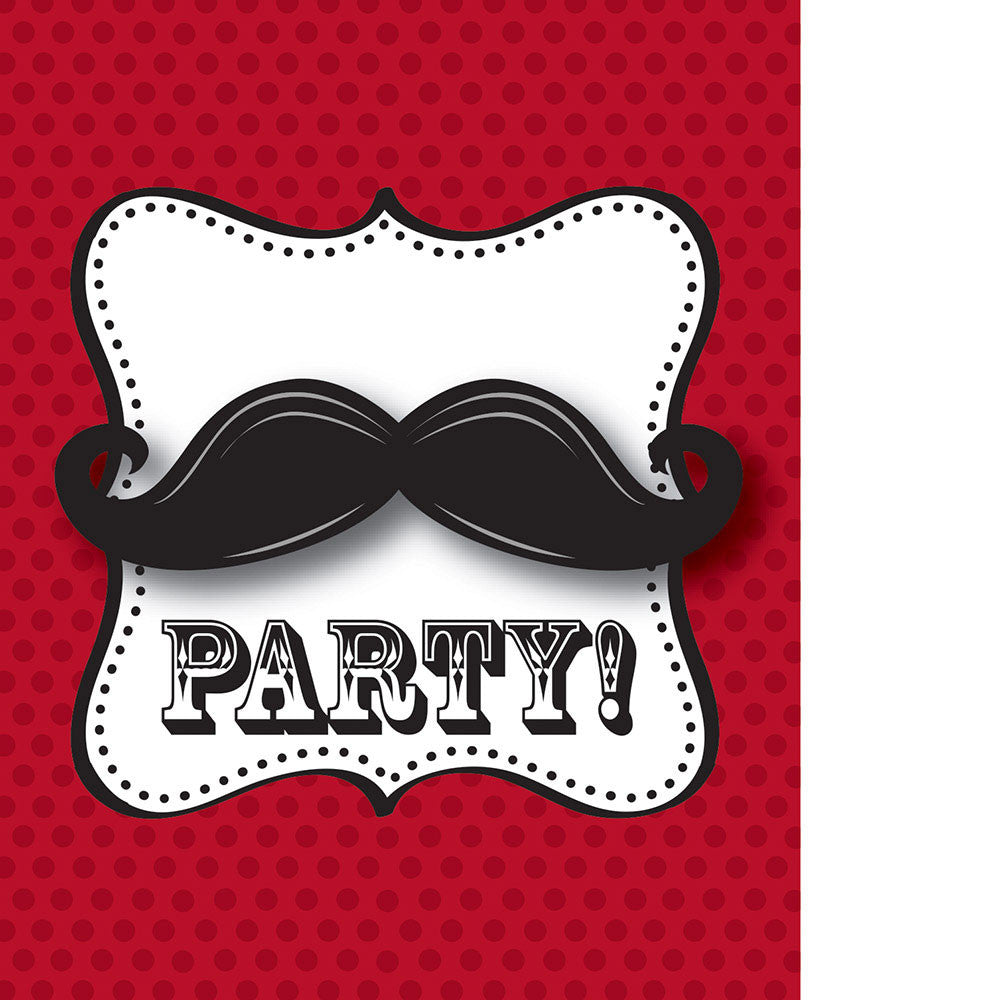 Mustache Madness Invitations