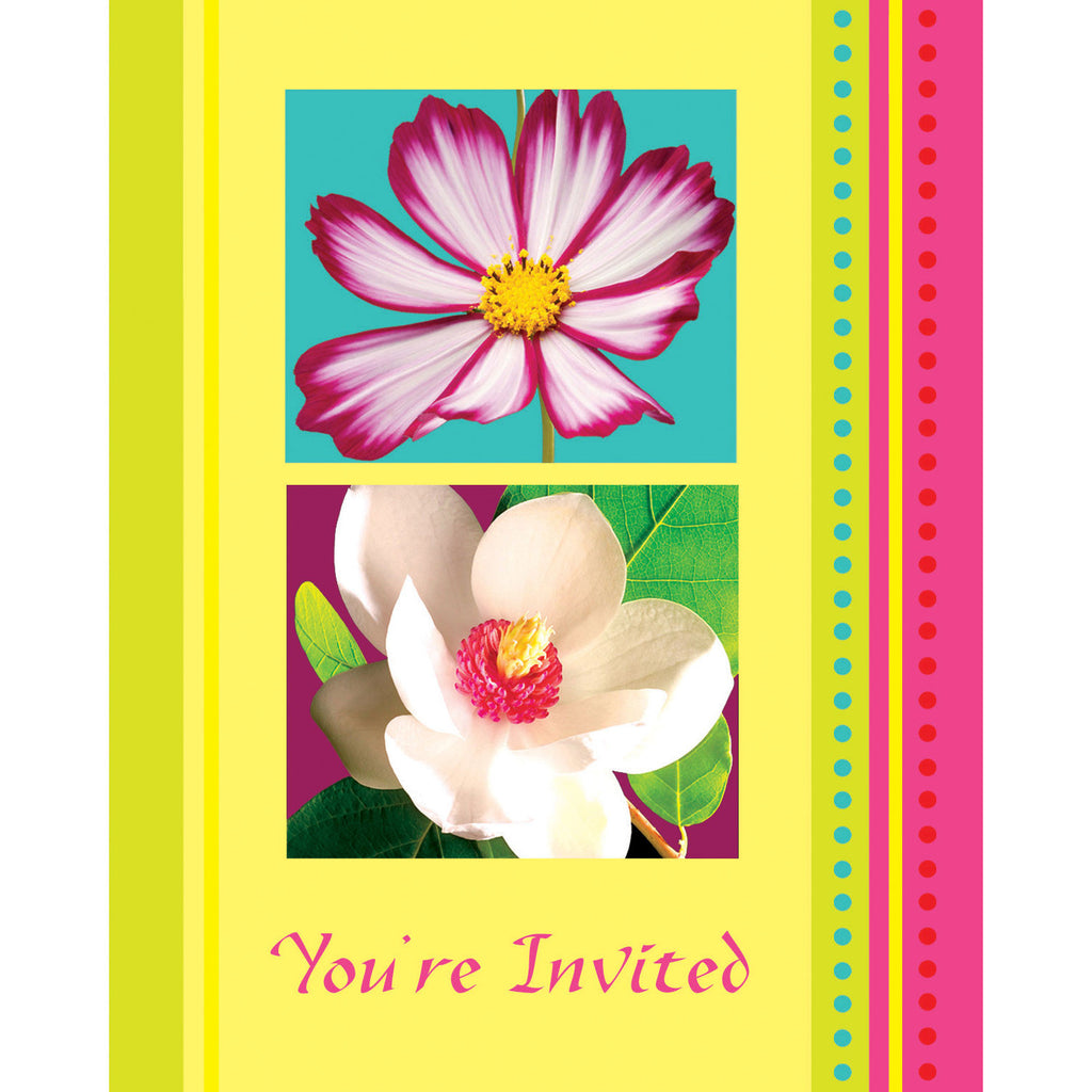 Island Flowers Invitations