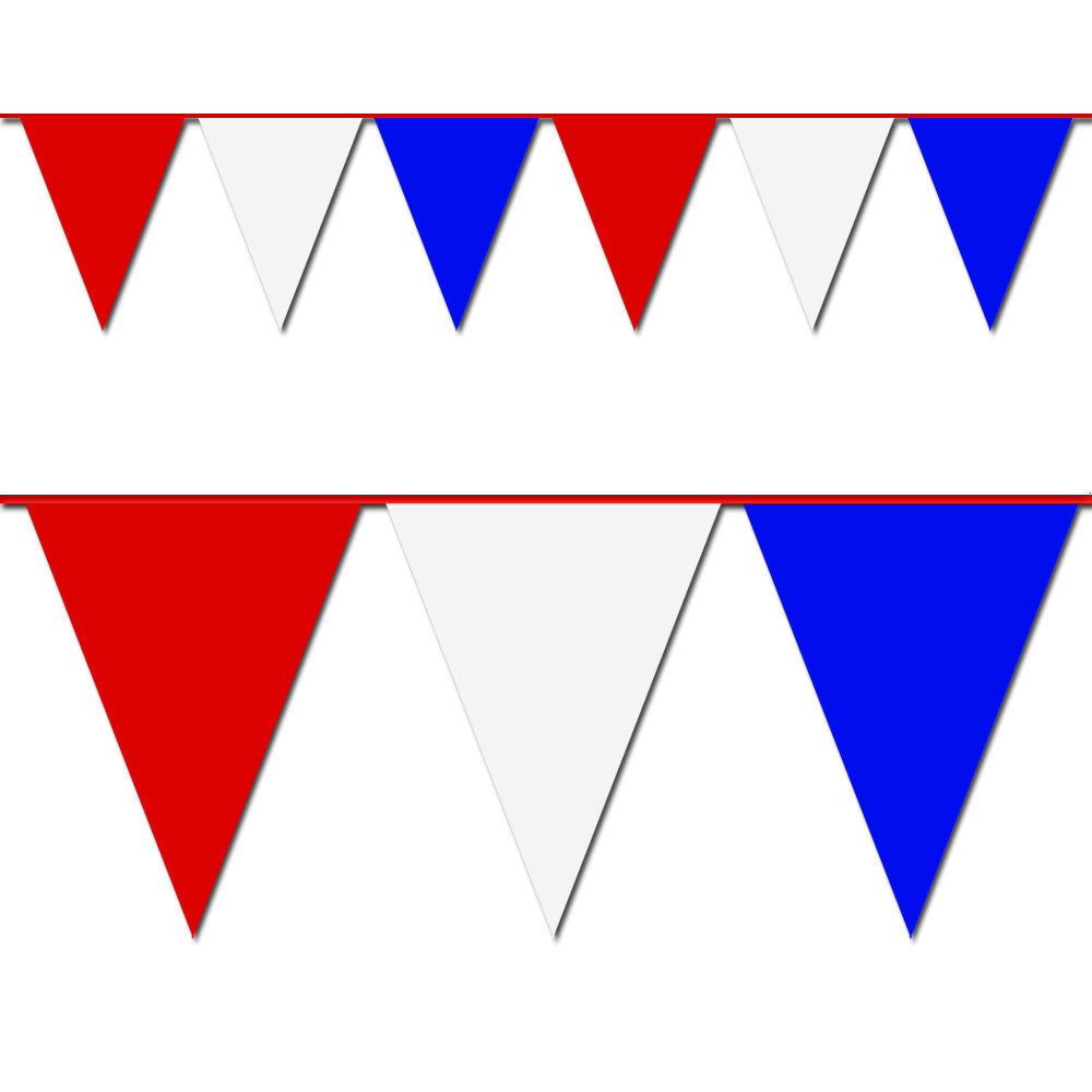 100' Red, White & Blue Pennant Flag