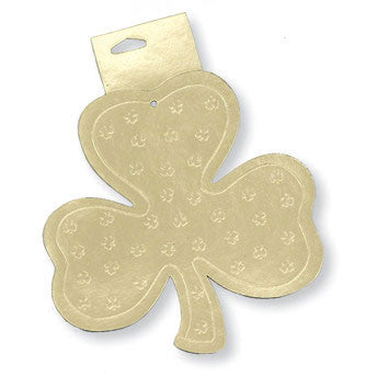 Cutout, 8" Foil, Shamrock, Foil 2 sided