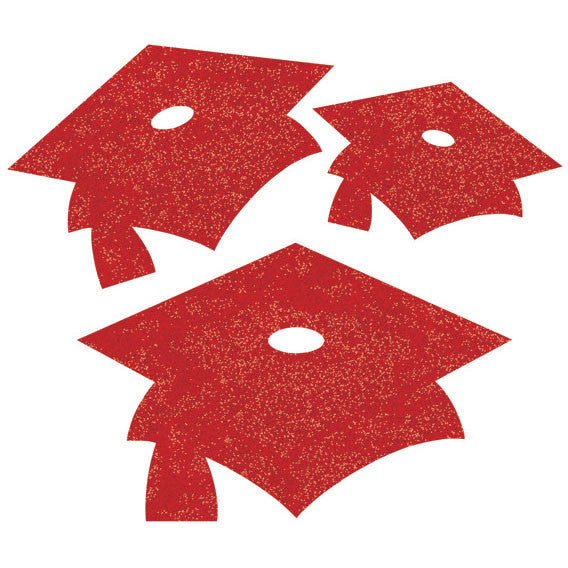 Cutouts, Mini Glitter, Red Grad