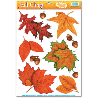 Fall Leaf Window Clings