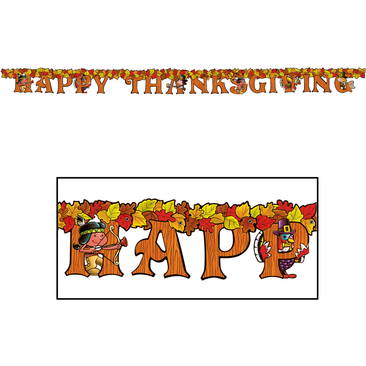 Happy Thanksgiving Letter Banner