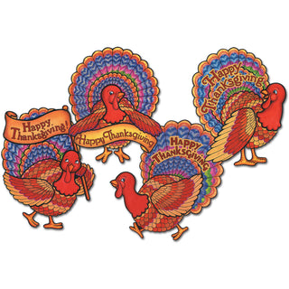 Happy Thanksgiving Turkey Cutouts