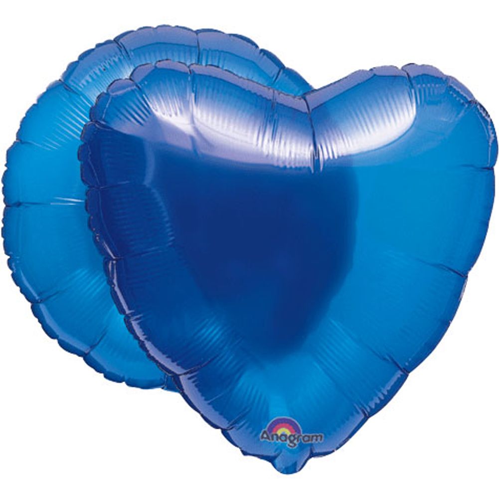 18" Sapphire Blue Heart