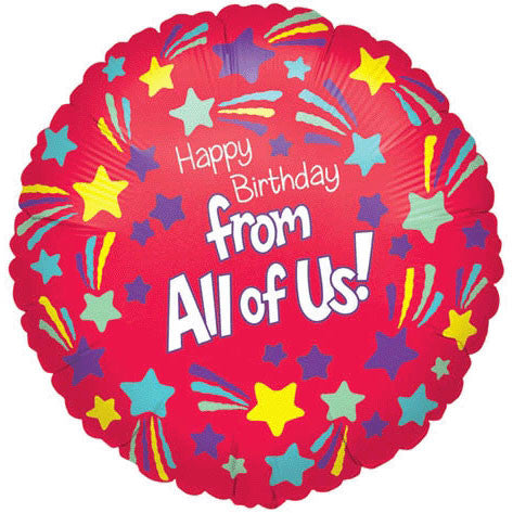 18" Happy Birthday From All Ana Balloon (1 ct)