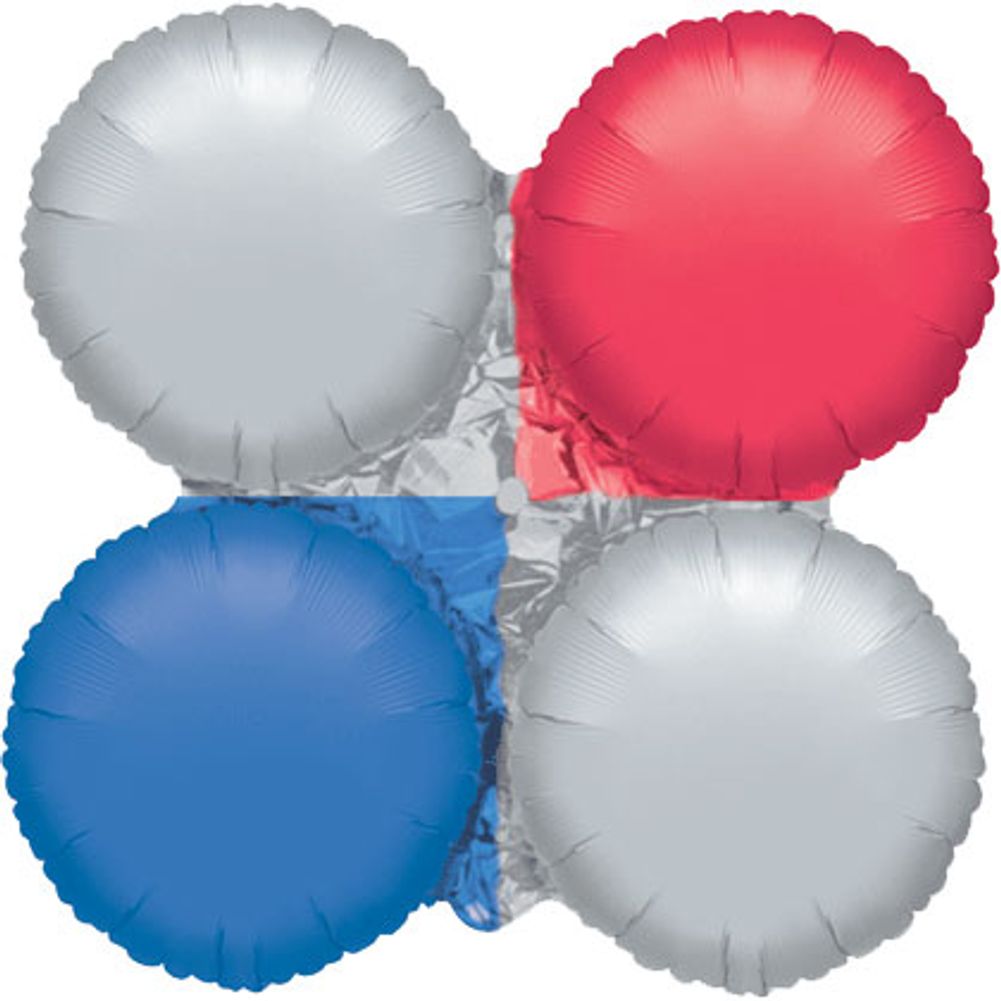 Red/Silver/Blue Magic Arch Lg Balloon (1 ct)