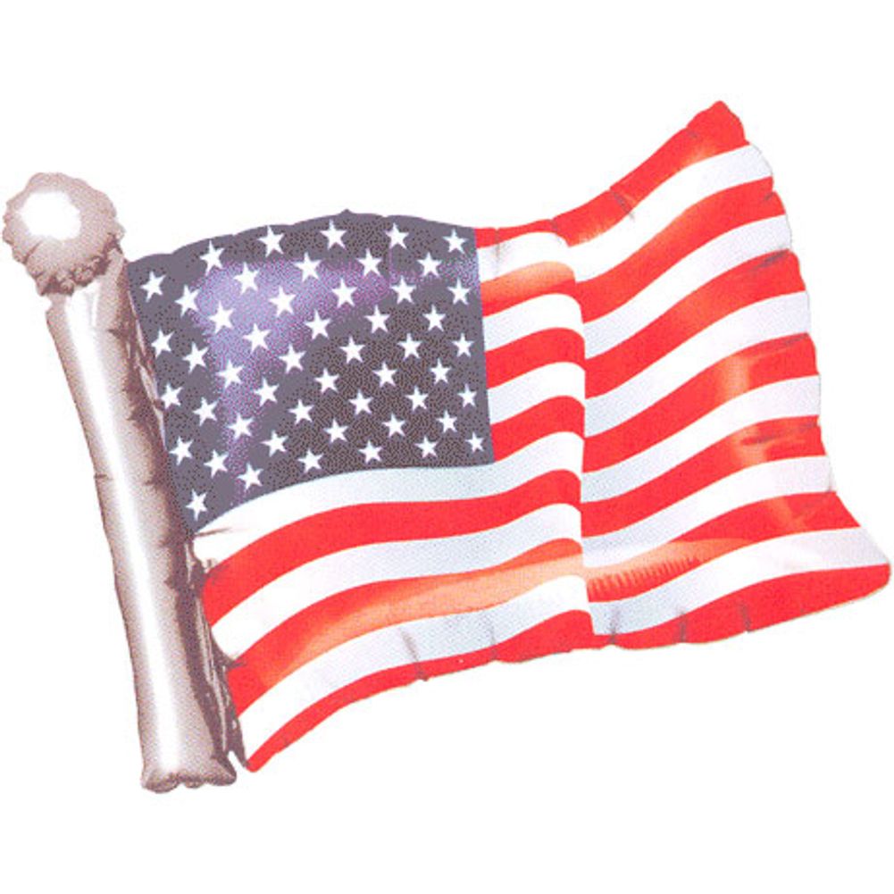 American Flag Super Shape Foil Balloon