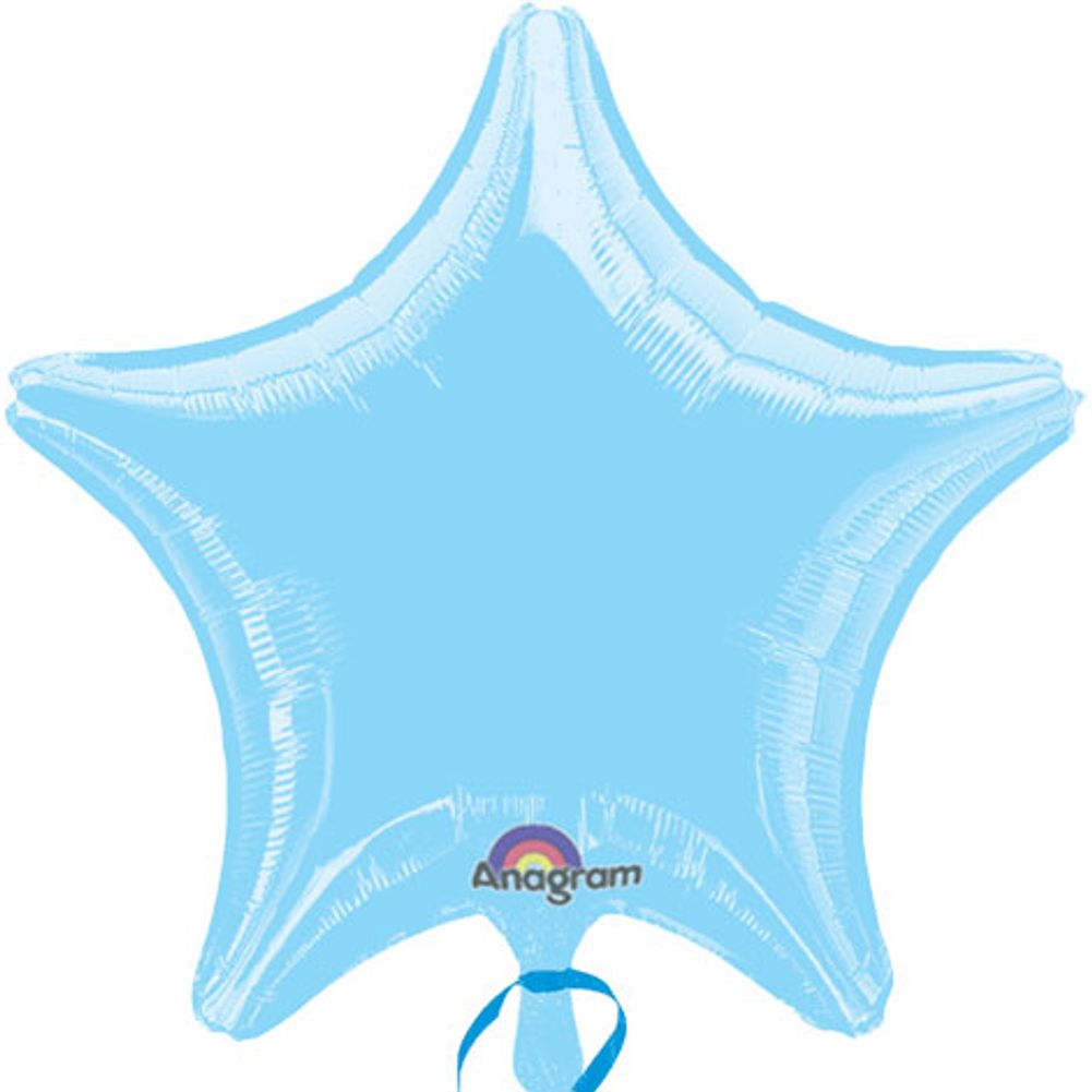 19" Pastel Blue Star Anagram Balloon (1 ct)
