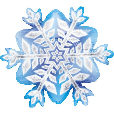 Snowflake Prismatic Mini Shape Foil Balloon