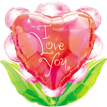 Flower Heart Mini Shape Balloon (1 ct)